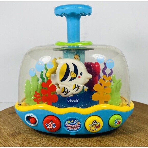 Vtech LEARN AND SPIN AQUARIUM w/ Lights and Sound from 2017 (Tested and Working) - Picture 1 of 9